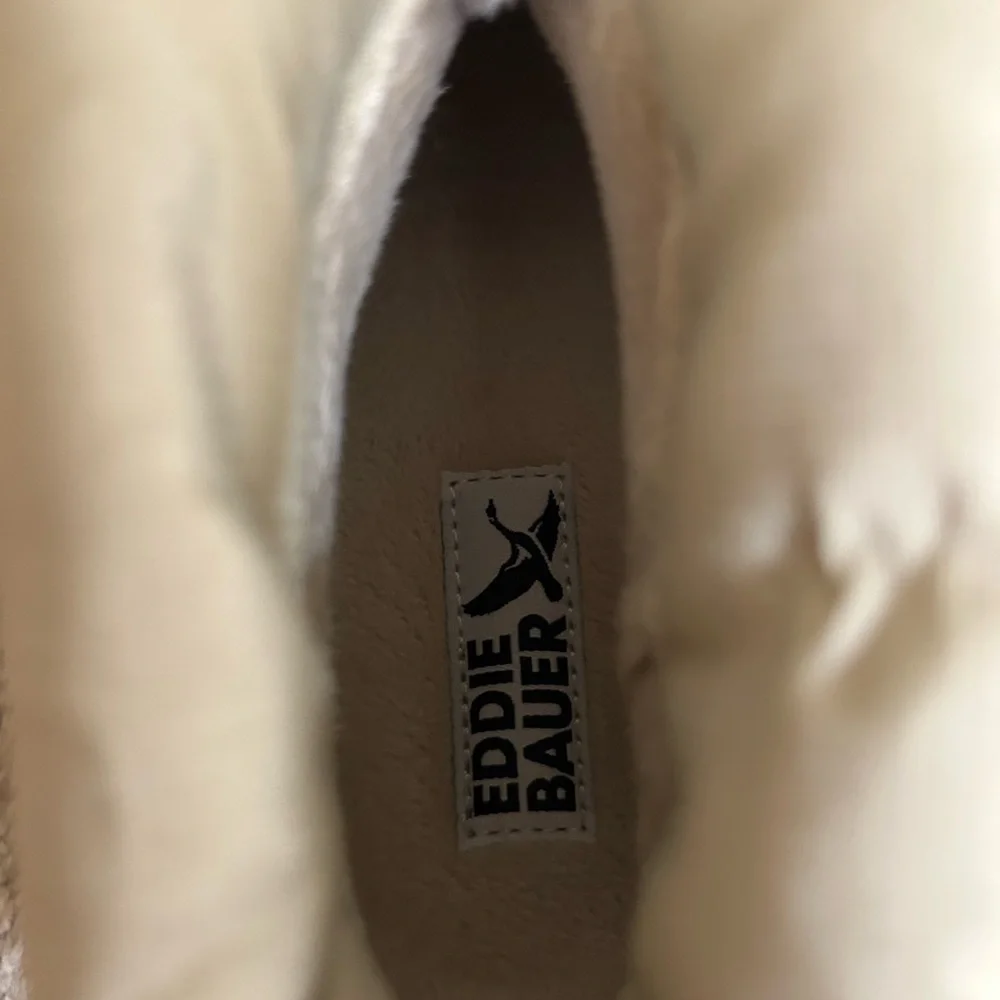 Eddie Bauer Women's Balasana Winter Boot Tan Size 7 Lace Up Lined Outdoor Snow